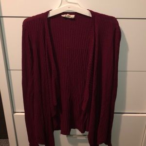 Cardigan | Red | Maroon | medium length